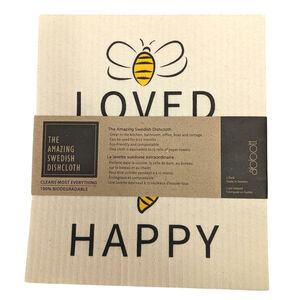 Two New Swedish Dishcloths -Bumble Bees